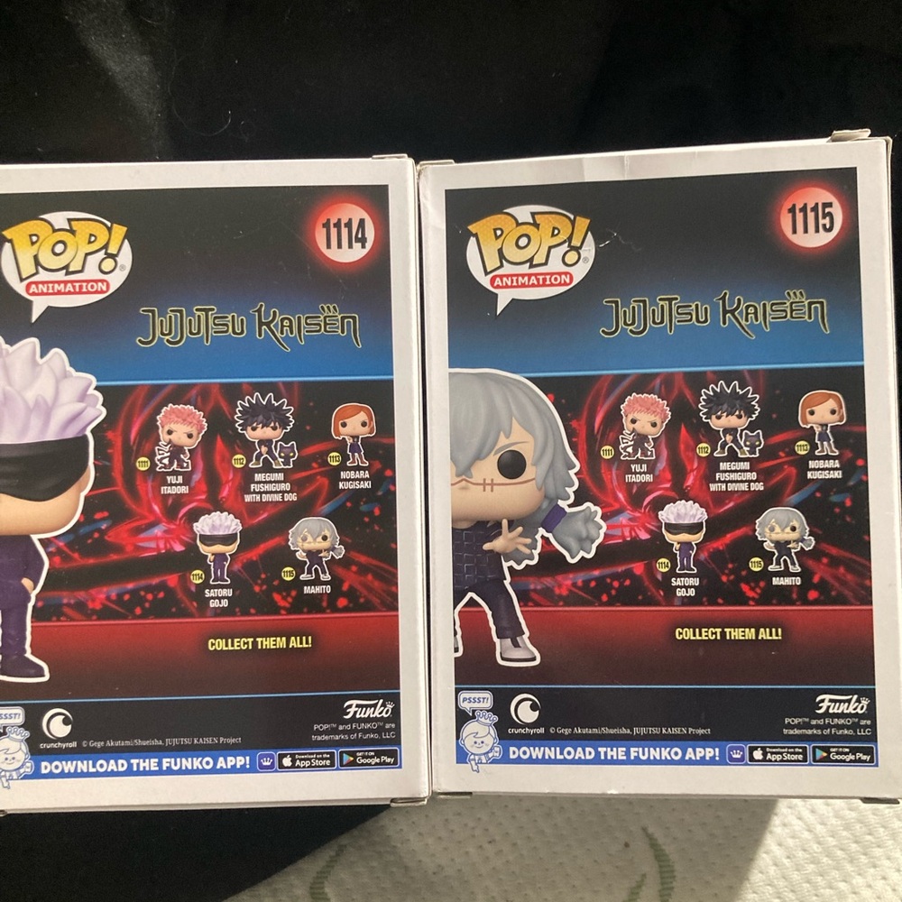 Jujutsu Kaisen Gojo Mahito funko pop bundle NIB - Picture 2 of 4